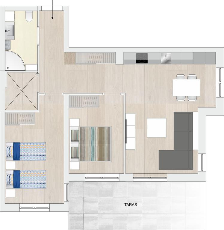 Apartament Blue Sky Kolobrzeg Ngoại thất bức ảnh